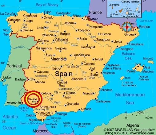 ஸிவில் espana வரைபடம்